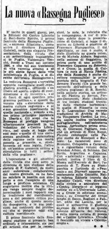 (1966), La nuova Rassegna Pugliese (La Gazzetta del Mezzogiorno, 19 febbraio 1966, p. 3).jpg