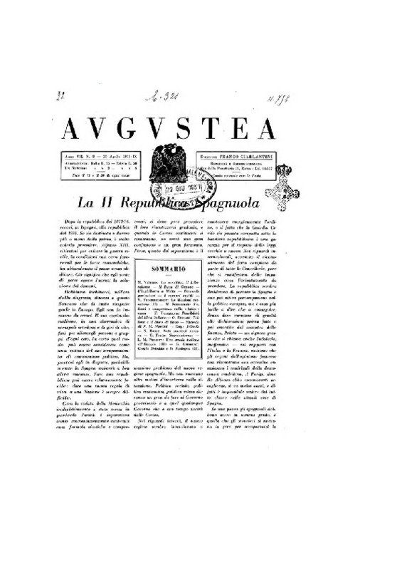MV (1931), Lo sconfitto, Il Liberismo (Augustea, a. 7., n. 8, 30 aprile 1931, p. 226-228).pdf