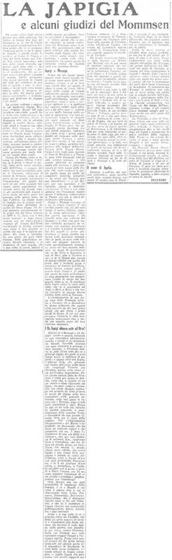 Viterbo Michele (1950) La Japigia e alcuni giudizi del Mommsen (La Gazzetta del Mezzogiorno, 25 agosto 1950, p. 3).jpg