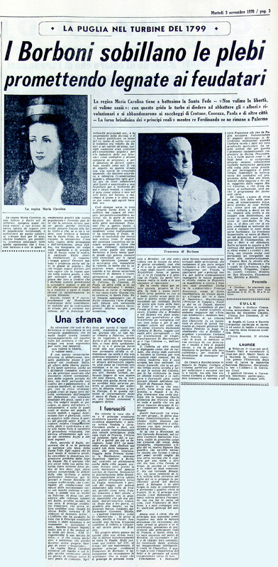 VM (1970), I borboni sobillano le plebi promettendo legnate ai feudatari (La Gazzetta del Mezzogiorno, 3 novembre 1970, p. 3).jpg