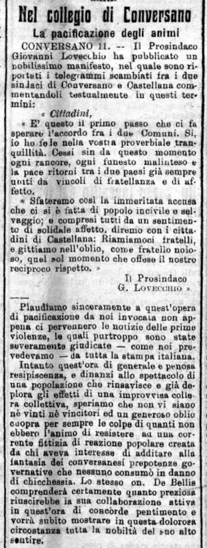 MV (1908), La pacificazione degli animi, nel collegio di Conversano (Corriere delle Puglie, 12 luglio 1908, p. 1) - In Piepoli.jpg