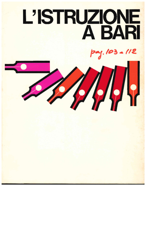 VM(1968) Gli appassionati esploratori delle nostre vicende storiche (L'istruzione a Bari. Bari-Roma, Arti grafiche Favia, 1968, p. 101-111).pdf
