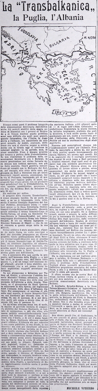 MV (1925), La %22Transbalkanica%22 la Puglia, l'Albania, La Gazzetta di Puglia, 09 dicembre 1925, p. 3.JPG