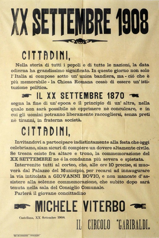 (1908) Manifesto celebrazione XX settembre 1908.jpg