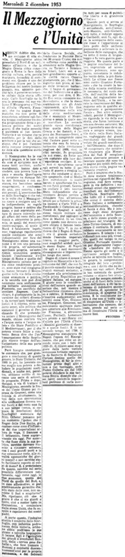 Viterbo Michele (1953) Il Mezzogiorno e l'Unità (La Gazzetta del Mezzogiorno, 2 dicembre 1953, p. 3).jpg