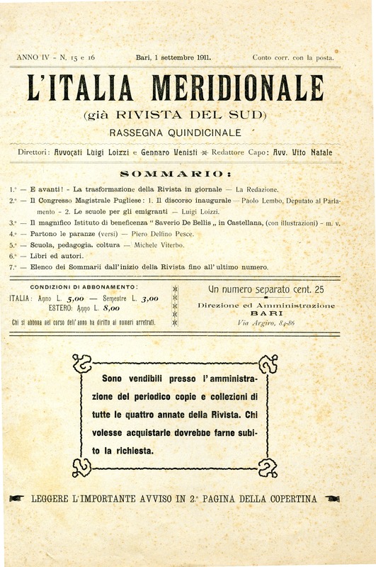 Michele Viterbo (1911) - Scuola, pedagogia, coltura (L'Italia meridionale - n. 15-16, 01 settembre 1911, p.176-178)_Pagina_1.jpg