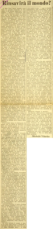 MV (1932), Rinsavirà il mondo?, La Gazzetta del Mezzogiorno, 27 maggio 1932, p. 1.JPG