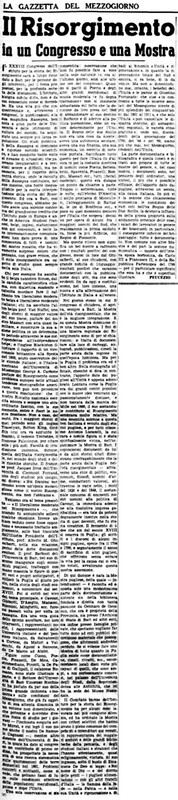 VM(1958) Il Risorgimento in un Congresso e una Mostra (La Gazzetta del Mezzogiorno, 5 novembre 1958, p. 3).jpg
