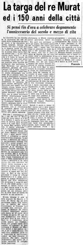 VM(1962) La targa del re Murat ed i 150 della città  (La Gazzetta del Mezzogiorno, 25 aprile 1962, p. 4).jpg