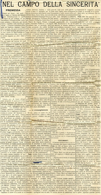 (1932) Nel campo della sincerità (La Voce del Salento - Lecce - 2 novembre 1932, pp. 1-2)_Pagina_1.jpg
