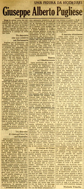 MV (1942), Giuseppe Alberto Pugliese, una figura da ricordare, La Gazzetta del Mezzogiorno, 31 maggio 1942, p. 3.JPG