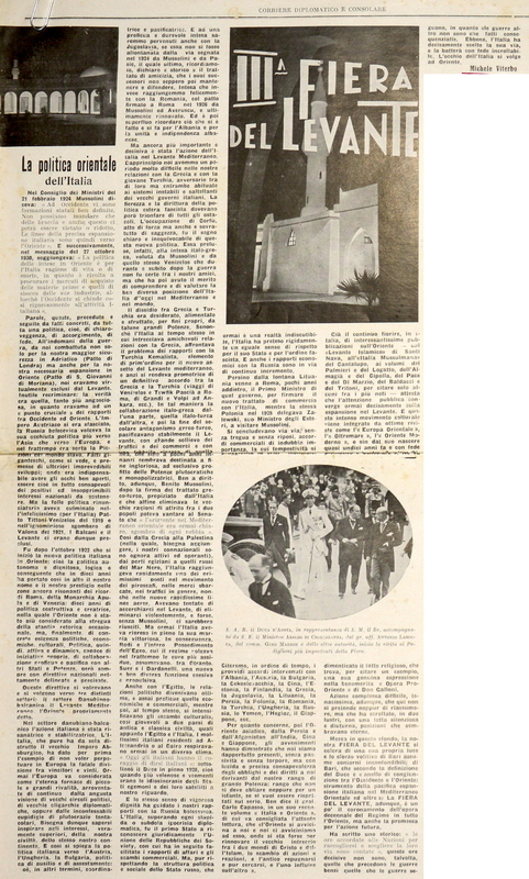 MV (1932), La politica orientale dell'Italia, Corriere diplomatico e Consolare, 15-31 ottobre 1932, p.5.JPG