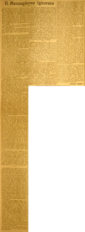 MV (1923), Il Mezzogiorno ignorato, Il Mattino, 14-15 luglio 1923.JPG