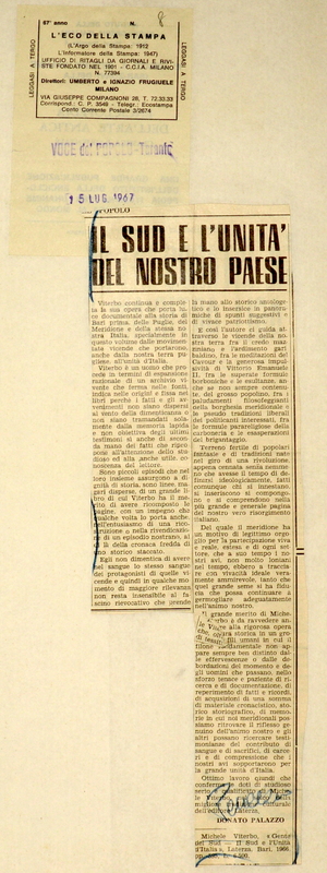Palazzo Donato (1967) Il Sud e l’Unità del nostro paese.JPG