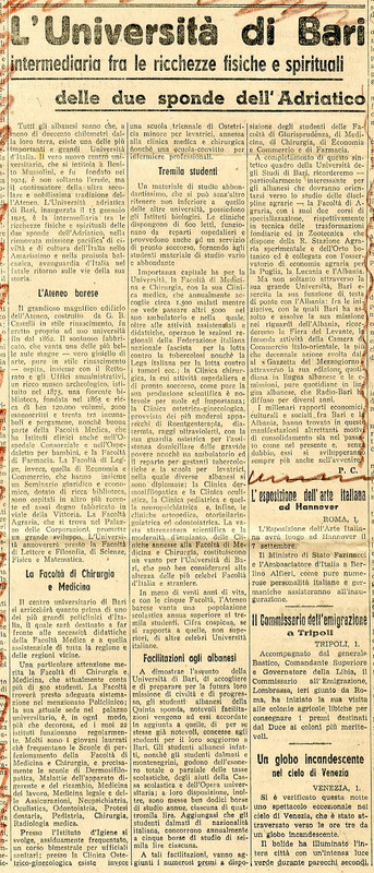 P. C. (1941) - L'Università di Bari intermediaria fra le ricchezze fisiche e spirituali delle due sponde dell'Adriatico (Tomori - Tirana - 2 settembre 1941).jpg