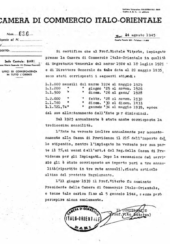 Attestato di servizio rilasciato dalla Camera di Commercio Italo-Orientale per la carica di Segretario Generale e di Direttore generale (1925 - 1935) (br).pdf