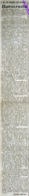 MV (1919), Burocrazia, Da un giorno all'altro (Giornale d'Italia, 20 maggio 1919, p. 4).JPG