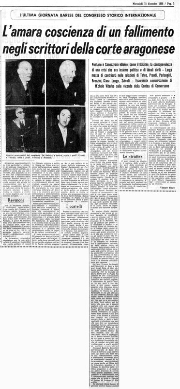 Fiore Vittore (1968), L'amara coscienza di un fallimento negli scrittori della corte aragonese (La Gazzetta del Mezzogiorno, 18 dicembre 1968, p. 3).jpg