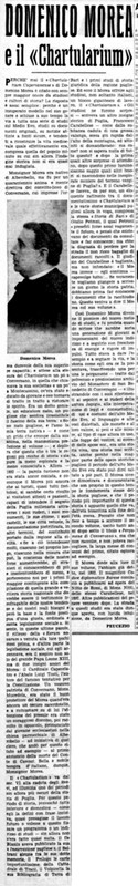 VM(1956) Domenico Morea e il Chartularium (La Gazzetta del Mezzogiorno, 18 maggio 1956, p. 3).jpg