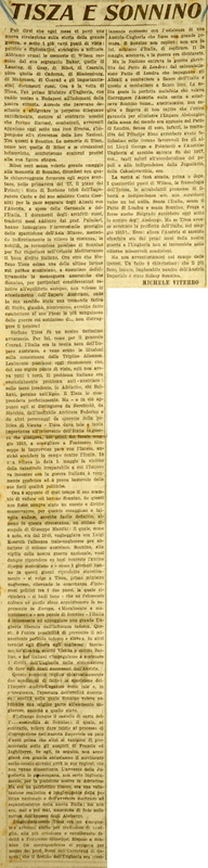MV (1926), Tisza e Sonnino, La Gazzetta di Puglia, 13 ottobre 1926, p. 3.JPG