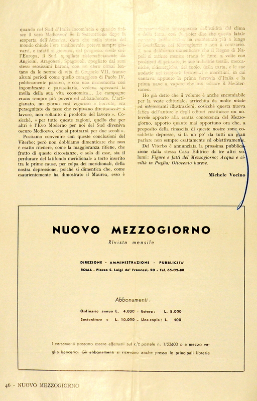 Vocino Michele (1969), Gente del Sud (recensione - parte 2).JPG