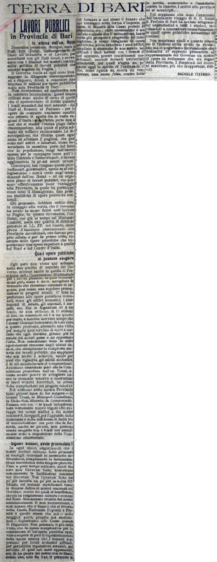 MV (1920) I lavori pubblici nella Provincia di Bari (Giornale delle Puglie, 14-15 gennaio 1920).JPG