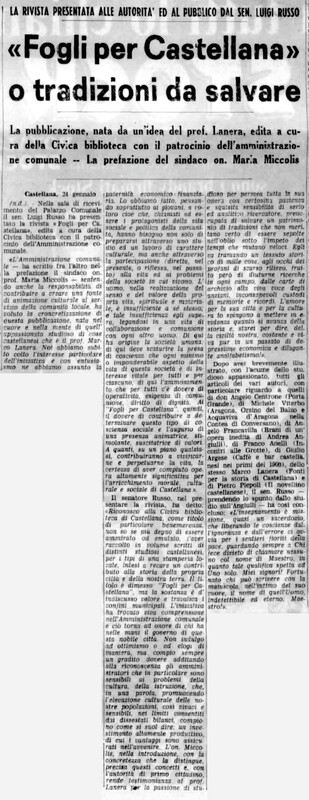 (1970), Fogli per Castellana o tradizioni da salvare (La Gazzetta del Mezzogiorno, 125 gennaio 1970, p. 17).jpg