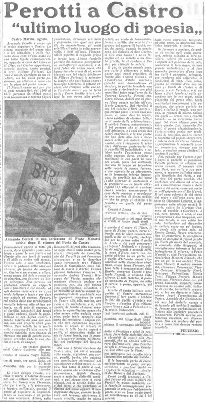Viterbo Michele (1950) Perotti a Castro ultimo luogo di poesia (La Gazzetta del Mezzogiorno, 29 agosto 1950, p. 3).jpg