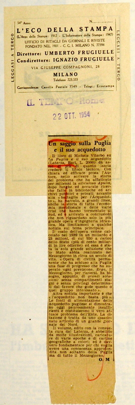 O. M. (1954), Un saggio sulla Puglia e il suo acquedotto.JPG