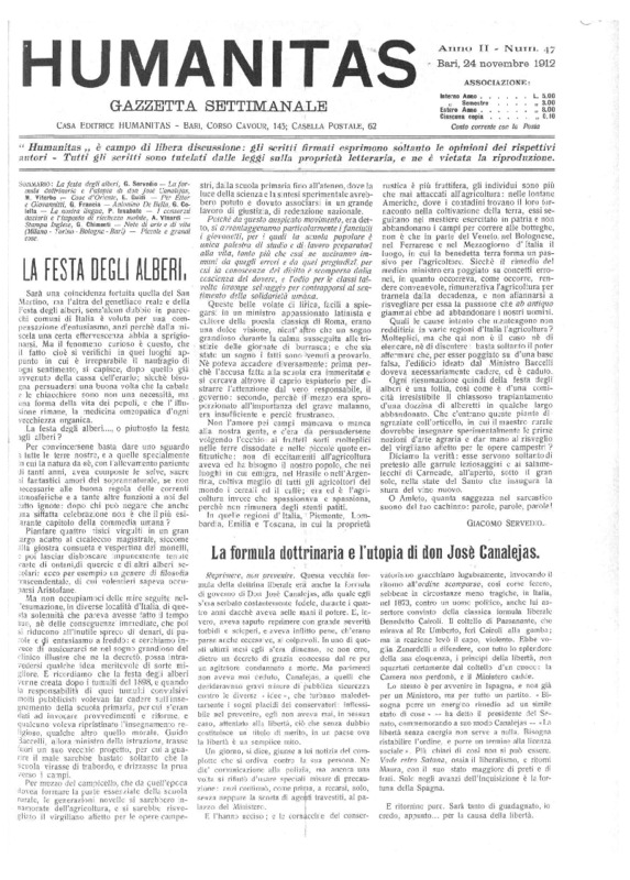 VM(1912), La formula dottrinaria e l'utopia di Don Josè Canalejas (Humanitas, 24 novembre 1912).pdf