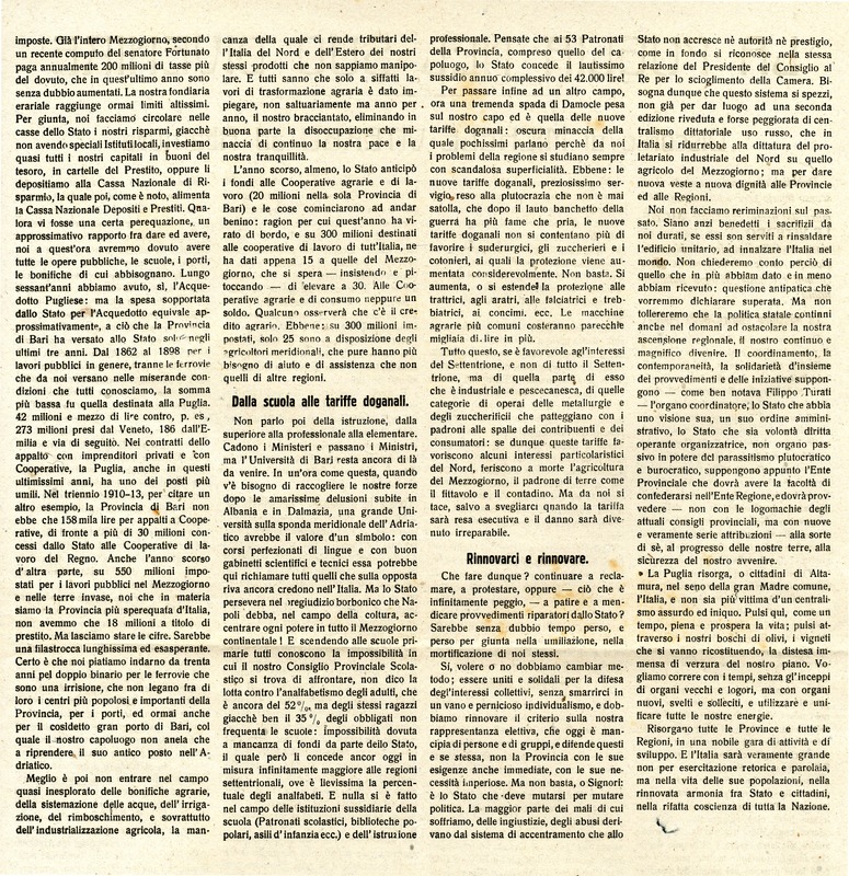 Michele Viterbo (19..) - La Puglia nel suo divenire, discorso di Michele Viterbo ad Altamura (p1-2)_Pagina_2.jpg