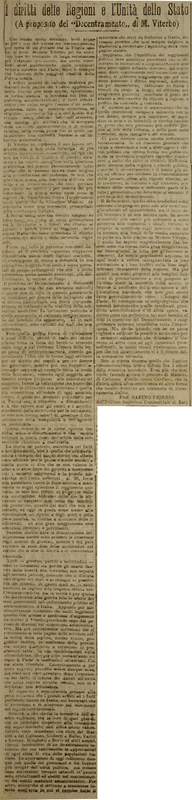 Fiorese Sabino (1920), I diritti delle Regioni e l'Unità d'Italia.JPG
