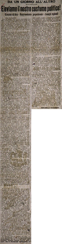 MV (1919), Eleviamo il nostro costume politico!, Da un giorno all'altro (Giornale d'Italia, 16 febbraio 1919, p. 4).JPG