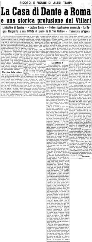 VM(1955) La Casa di Dante a Roma e una storica prolusione del Villari (La Gazzetta del Mezzogiorno, 10 maggio 1955, p. 3).jpg