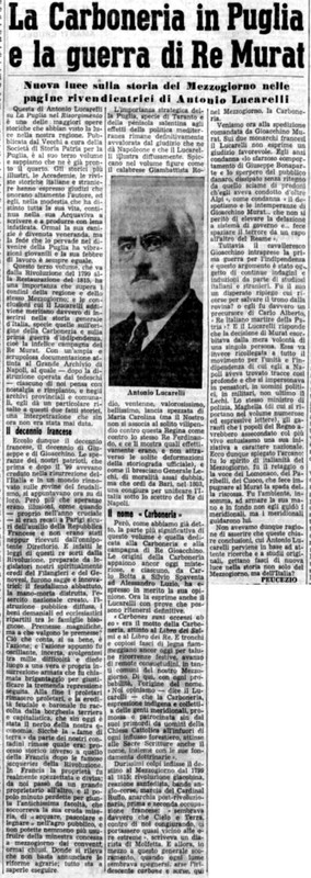 Viterbo Michele (1951) La Carboneria in Puglia e la guerra di Re Murat (La Gazzetta del Mezzogiorno, 11 aprile 1951, p. 3).jpg