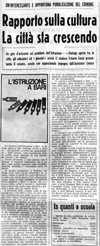(1968), Rapporto sulla cultura, La città sta crescendo (La Gazzetta del Mezzogiorno, 10 dicembre 1968, p. 4).jpg