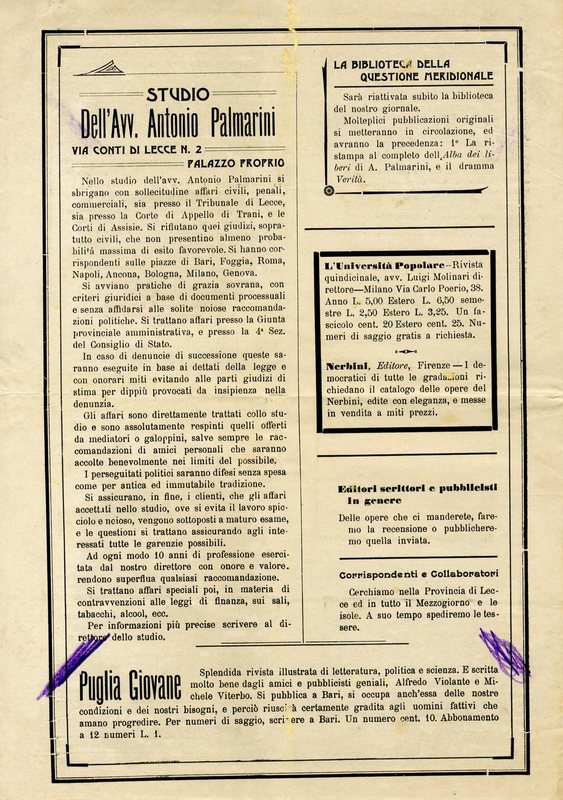 (1909) Puglia Giovane (La Questione Meridionale D'Italia).jpg
