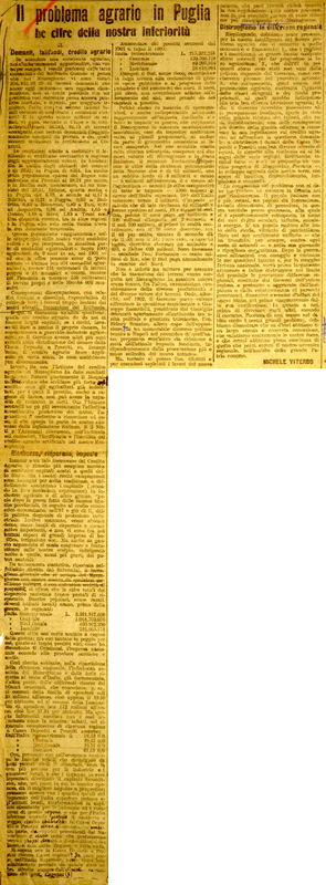 MV (1917), Il problema agrario in Puglia, 2. Le cifre della nostra inferiorità, CdP, 28 gennaio 1917.JPG