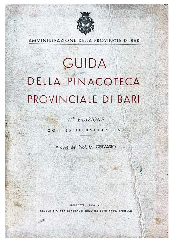 Provincia di Bari (1936), Guida della Pinacoteca provinciale di Bari (a c. di M. Gervasio).pdf