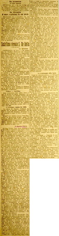 S. F. (1919?) Castellana rievoca S. De Bellis, La cerimonia (Corriere delle Puglie, aprile:maggio 1919?).JPG