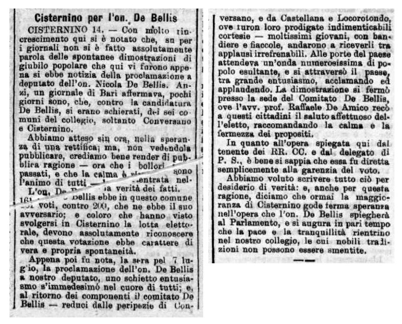 MV? (1908), Cisternino per l'on. De Bellis (Corriere delle Puglie, 17 luglio 1908, p. 1).jpg