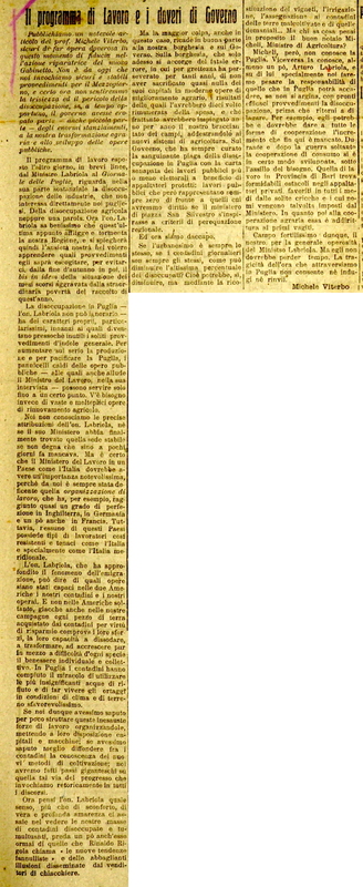 MV (1920), Il programma di Lavoro e i doveri di Governo, La Democrazia, 23 giugno 1920, p. 1.JPG