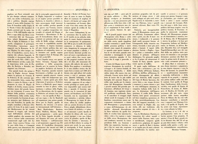 MV (1931) Significato storico della Fiera del Levante, p. 494-495.jpg