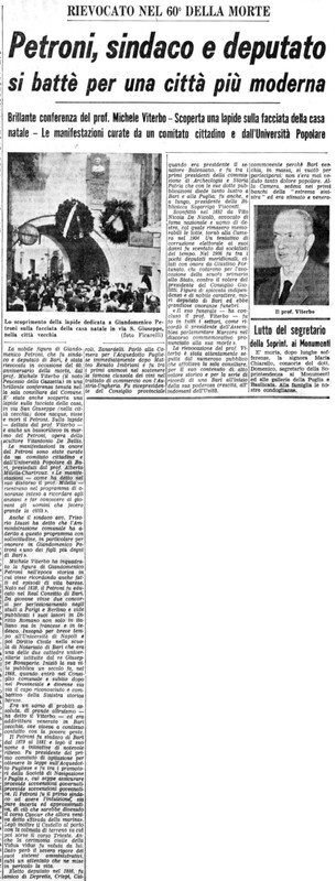 (1968), Petroni, sindaco e deputato si battè per una città più moderna (La Gazzetta del Mezzogiorno, 21 giugno 1968, p. 4).jpg
