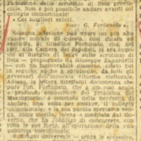 MV (1917) Suffragio universale e Scrutinio di lista, Una lettera del sen. Fortunato (Giornale d'Italia, 30 agosto 1917, p. 2).JPG