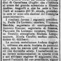 MV (1907), Il circolo Andrea Angiulli a New-York, I pugliesi in America  (Corriere delle Puglie, 17 marzo 1907, p. 2).jpg