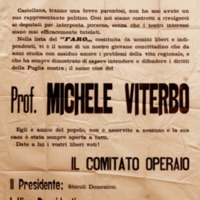 Il prof. Michele Viterbo candidato nella lista civica il Faro (manifesto).jpg