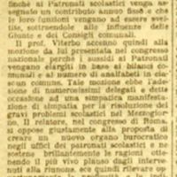 (1922), La relazione del prof. Viterbo sulla coltura e assistenza scolastica (Bari, 5 dicembre), GdIt, 6 dicembre 1922, p. 4.JPG