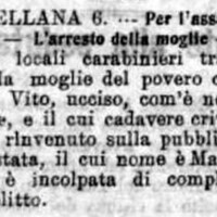 MV (1907), Per l'assassinio del contadino - L'arresto della moglie (Corriere delle Puglie, 12 dicembre 1907, p. 2).jpg