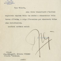 (1930) Lettera accompagnatoria al Diploma di Commendatore.jpg
